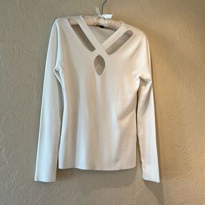 Sweater with neck detail